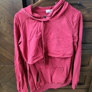 Latched Mama Nursing Hoodie XL Red